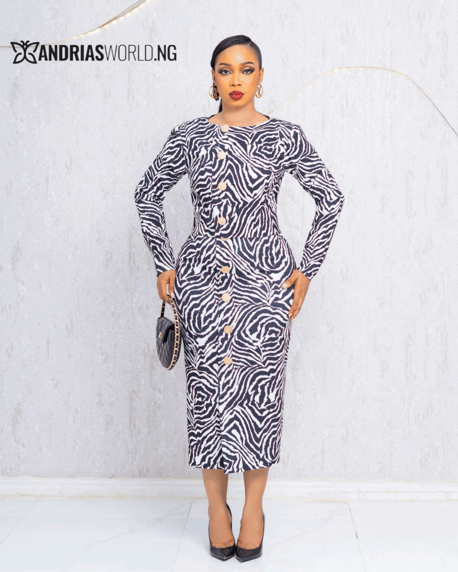 BLACK AND WHITE PRINT SKIRT SET